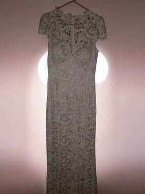 Eliza J Ivory Floral Lace Maxi Dress